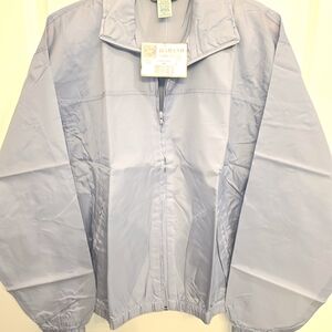 NWT Haband Women's Gray Windbreaker Jacket - Size Small